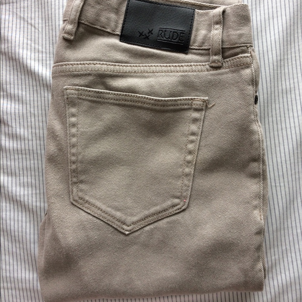 Rude Tan Skinny Jeans 30x30